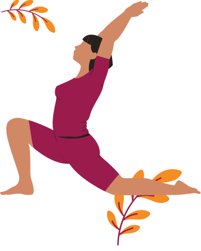 Brown Simple Yoga Class Poster